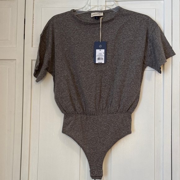 Universal Thread Tops - Universal Threads Gray Bodysuit  T-Shirt